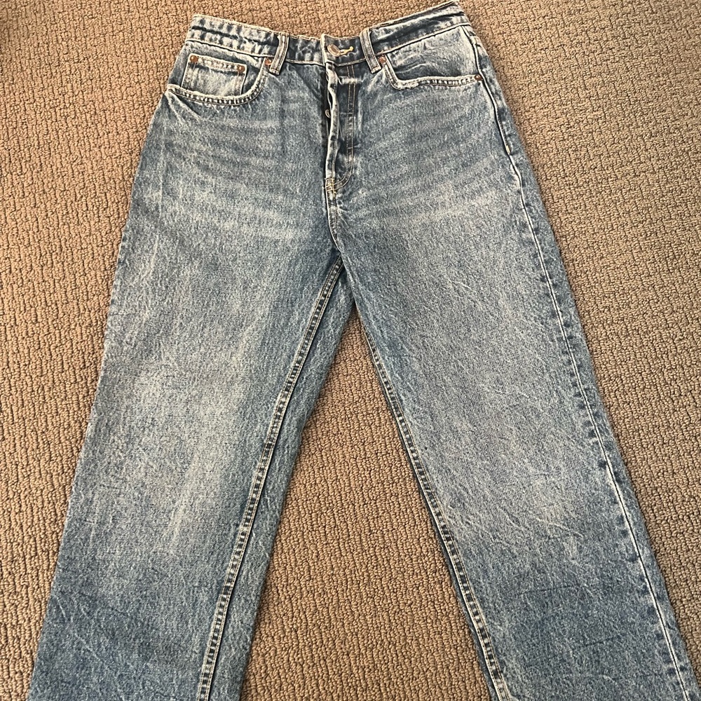 zara straight jeans